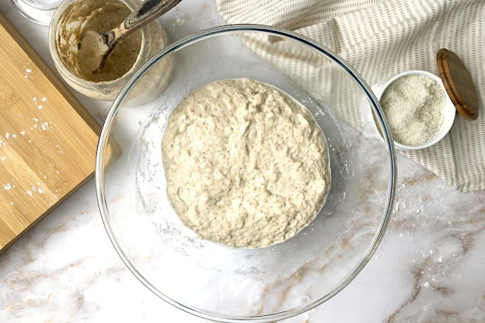 sourdough after mix final dough 686 My Chef Recipe