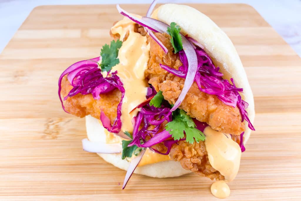 Super Crispy Chicken Bao Bun My Chef Recipe